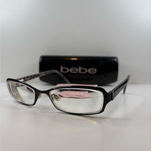 FRAMES ONLY- BEBE AGLOW BB5009 JET Eyeglasses 53•17•135
